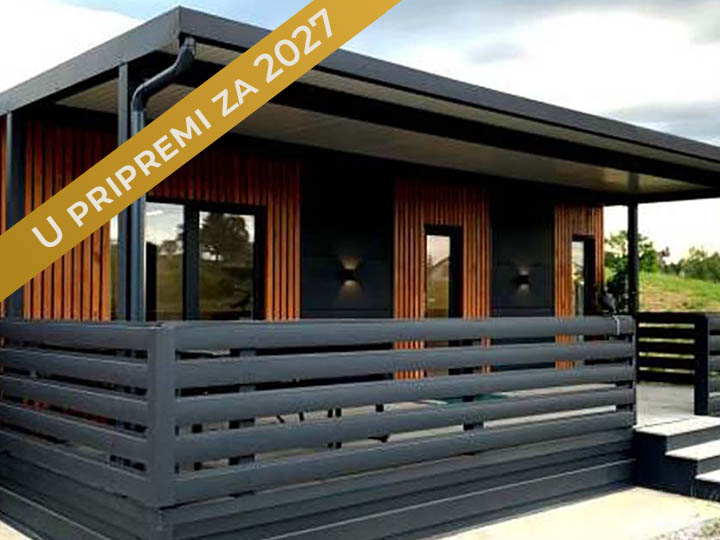 Model mobilne kućice za kamp u Istri