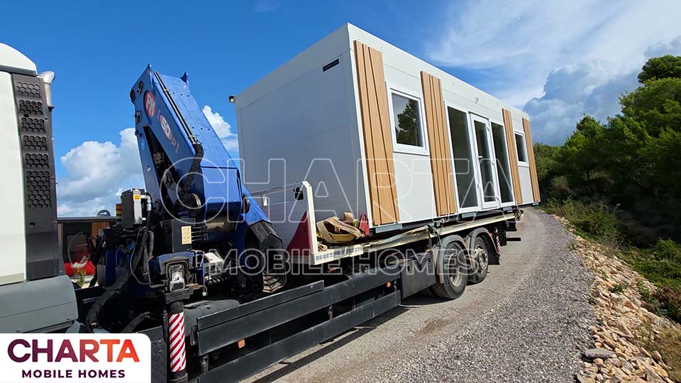 Prijevoz mobilne kućice Charta Mobile Homes