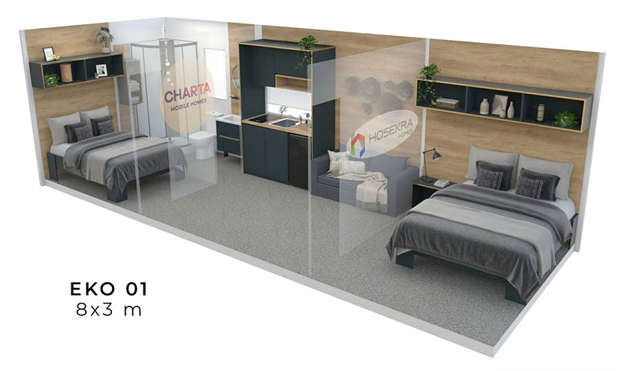 Tlocrt mobilne kućice