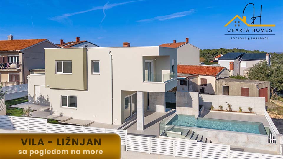 Vila sa bazenom i pogledom na more