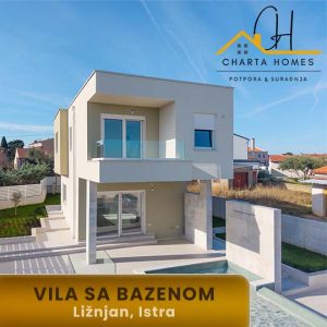 Moderna vila sa bazenom i pogledom na more