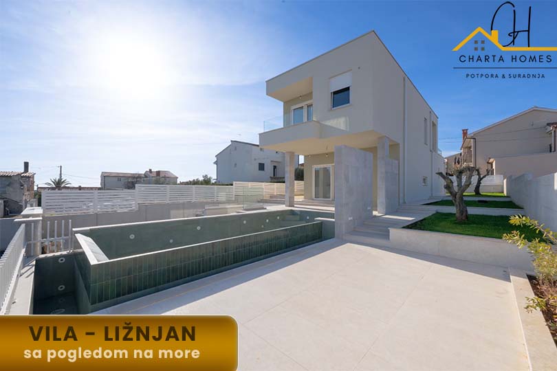 Zasađene masline i travnjak