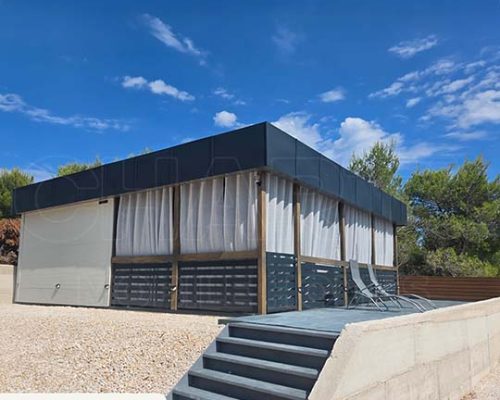 Primjer mobilne kućice sa potencijalom cjelogodišnjeg najma za kamp Rešetar